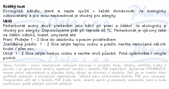 Allnature Perkarbonát sodný 2.5kg