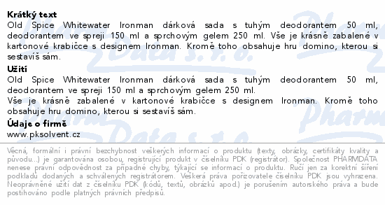 Old Spice WhiteWater Xmas dárková sada