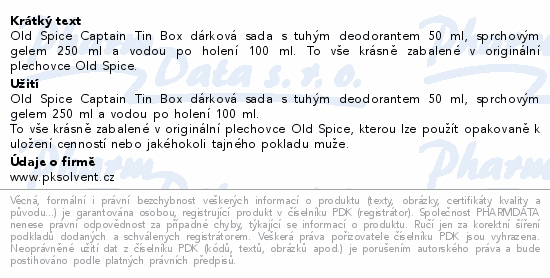 Old Spice Captain Xmas dárková sada