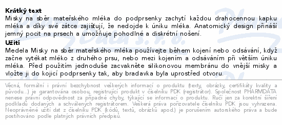 Medela misky na sběr mateřského mléka 2ks