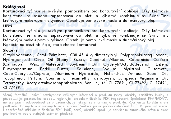 Dermacol Contour Stick Dark Truffle 03 7g