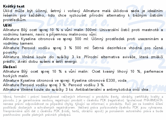 Allnature Malá úklidová sada