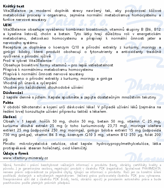 VitaHarmony Vita3Balance cps.90