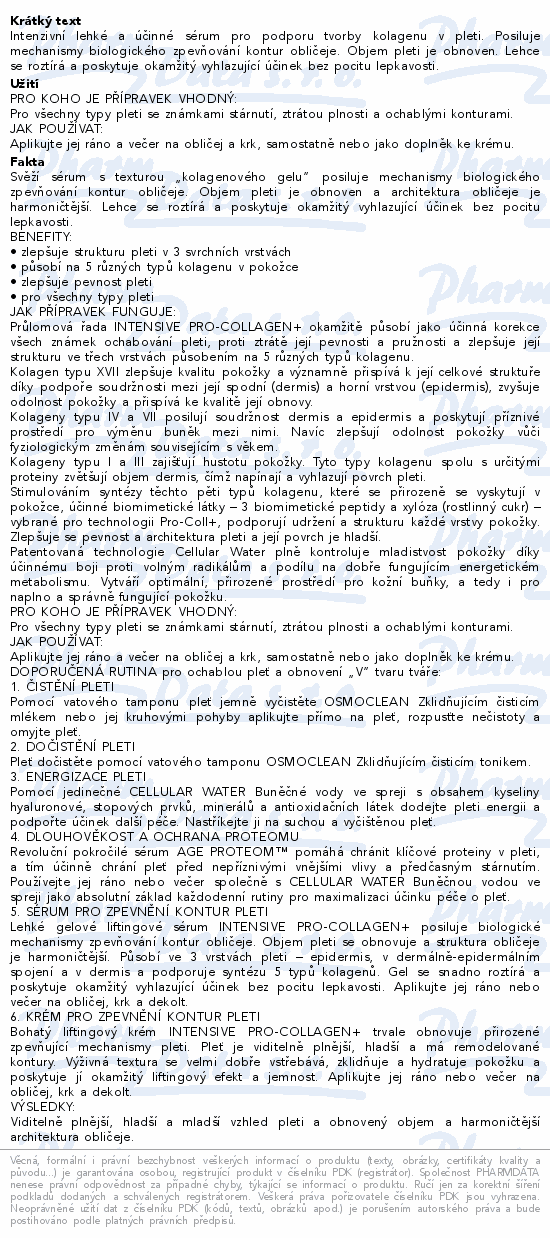 ESTHEDERM Intensive Pro-Collagen+ sérum 30ml