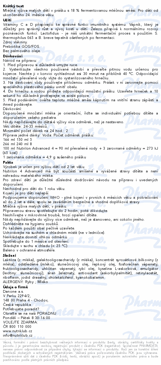 Nutrilon Advanced 4 6x800g