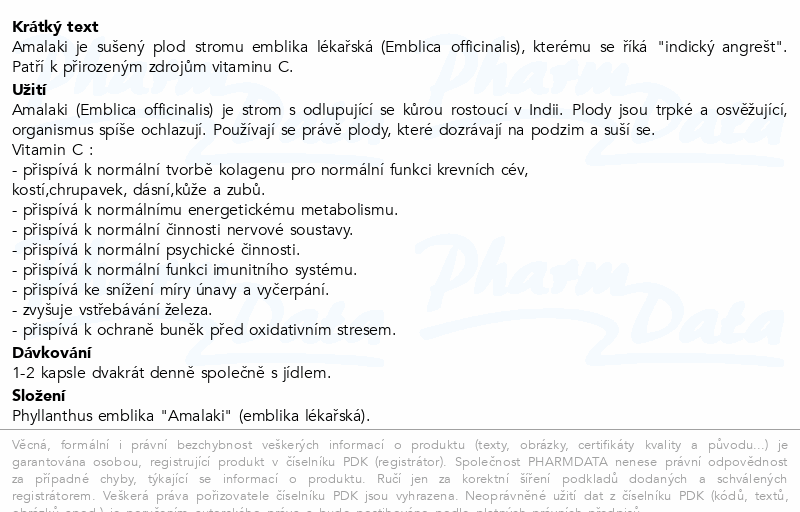 Organic India Amalaki BIO cps.60