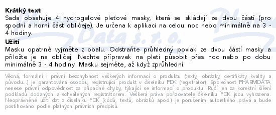 Biodance hydratační maska s niacinamidem 4x34g