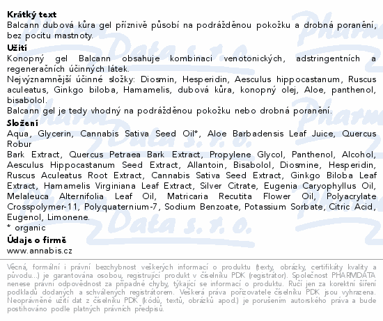 Annabis Balcann gel 75ml