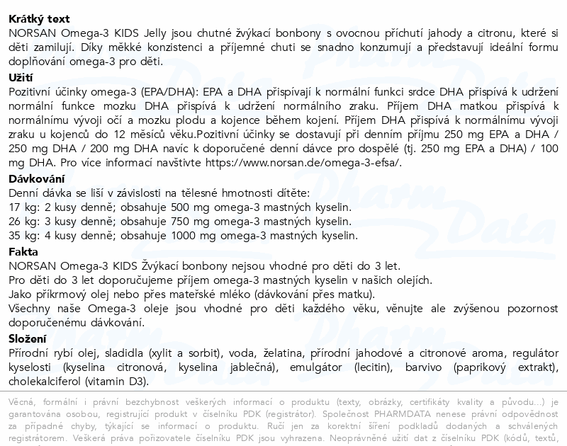 Norsan Omega-3 FISK Žvýkací bonbony 45ks