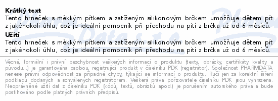 Tommee Tippee hrnek s brčkem a závažím 240ml 6m+