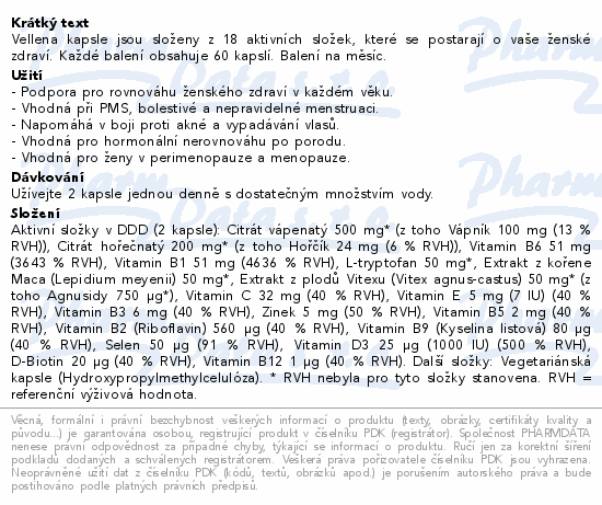 Vellena Womens Health cps.60