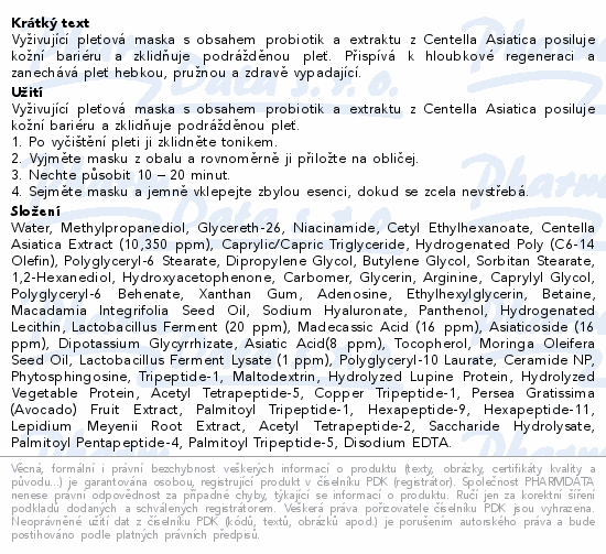 Madagascar Centella Probio-Cica Nourish.Mask 22ml