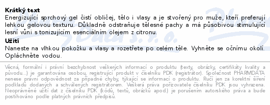 WELEDA For men Energy Fresh 3v1 sprchový gel 200ml