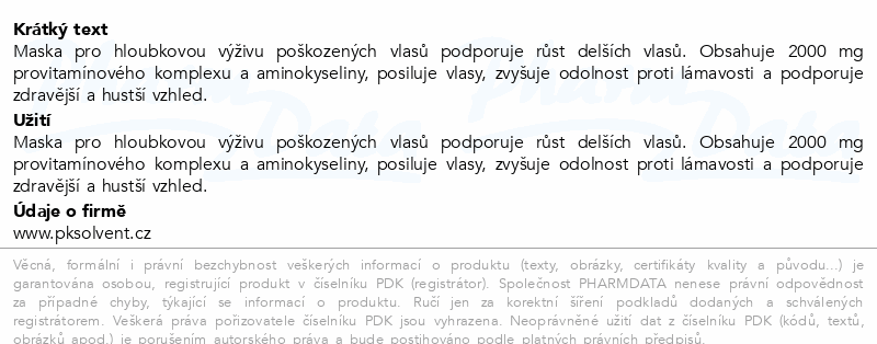 Pantene Pro-V Grow Abundant maska 300ml