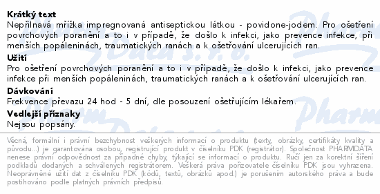 Inadine 9.5x9.5cm 25ks Solventum