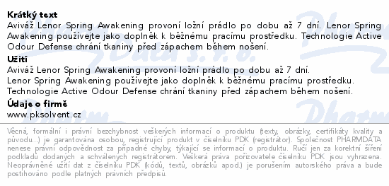 Lenor Spring Awakening aviváž 2650ml