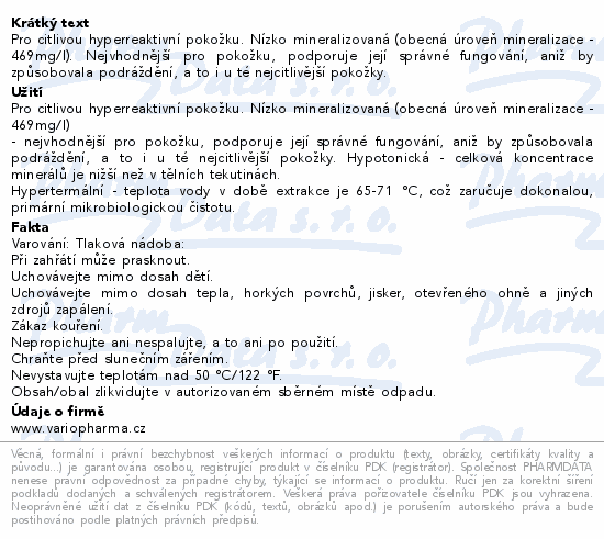 DERMEDIC Eau Thermale termální voda ve spreji 50ml