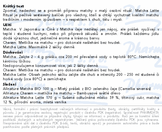 Allnature Matcha Latte Ritual