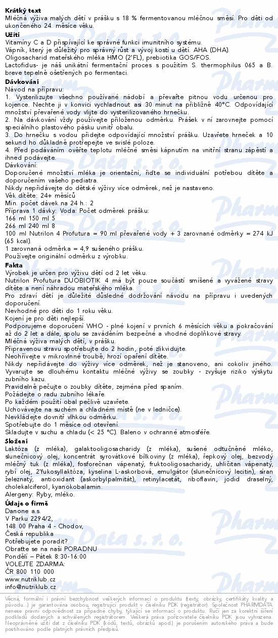Nutrilon 4 Profutura DUOBIOTIK 4x800g