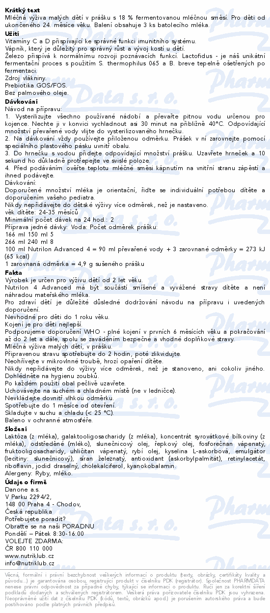 Nutrilon Advanced 4 3x2x500g