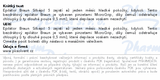 Braun Silképil 5 epilátor mokro&sucho
