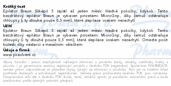Braun Silképil 5 epilátor mokro&sucho+nástavec