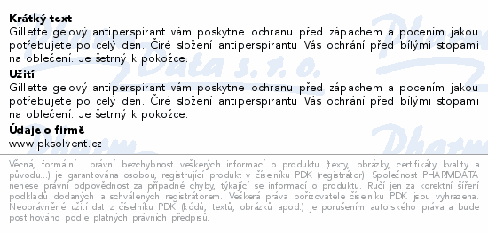 Gillette Cool Wave antiperspirant gel 70ml