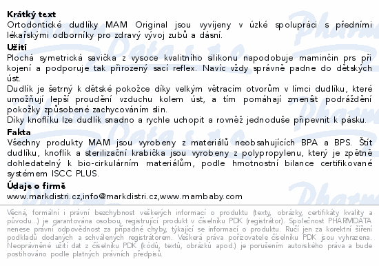 MAM Dudlík Original box 6+m růžový/béžový 2ks