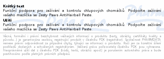 Zesty Paws Anti-Hairball Paste 75g