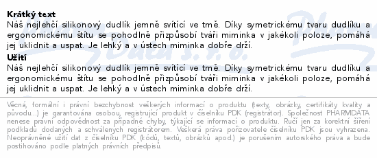 Tommee Tippee Ultra-light Night dudlík 0-6m 2ks