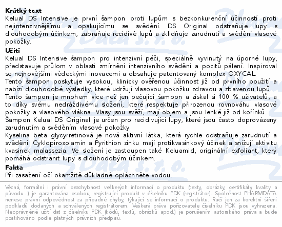 DUCRAY Kelual DS Intens.100ml+DS Origin.šamp.100ml