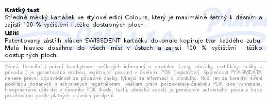 Swissdent Profi zubní kartáček modrý