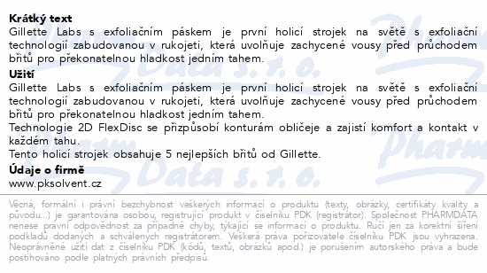 Gillette Labs holicí stroj.+náhr.hlav.+nást.držák