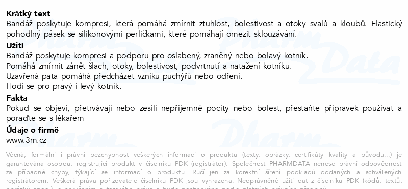 3M FUTURO Prémiová kompresní bandáž na kotník L/XL
