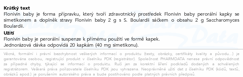 Flonivin baby Simetik.20ml+2g S.Boulardii Galenika