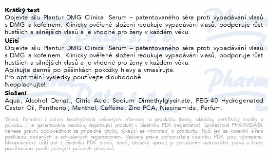 Plantur DMG Clinical Serum 125ml