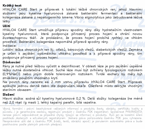 Hyalo4 Care start 30g