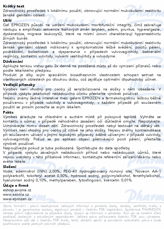 EPROZEN gel 40ml