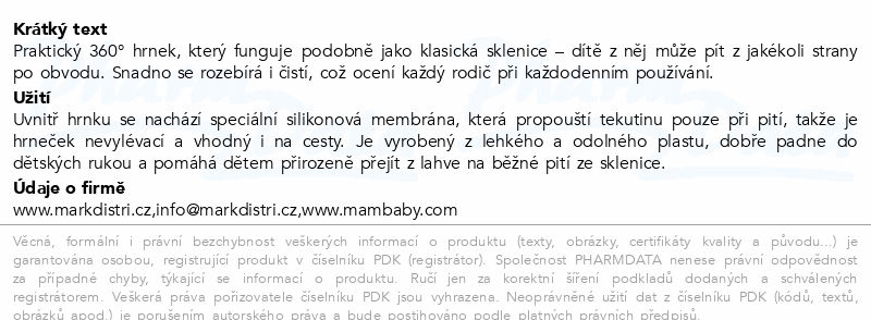 MAM Hrnek Easy To Drink 8+m zelený 290ml