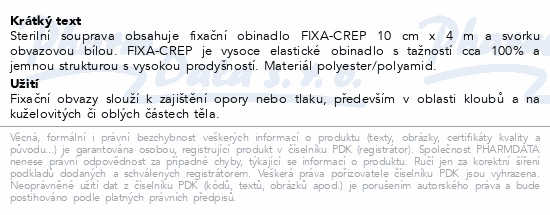 Immunity KIT souprava - Fixa-crep 10cm sterilní