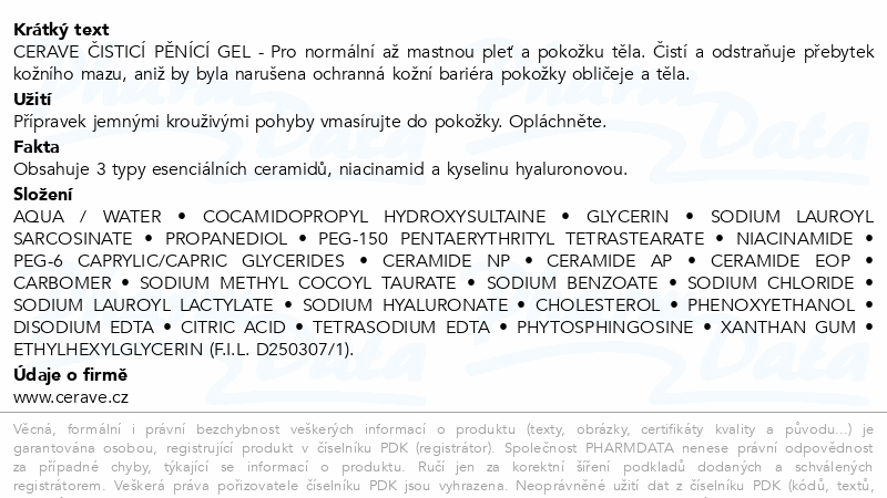 CeraVe Čisticí pěnící gel 976ml