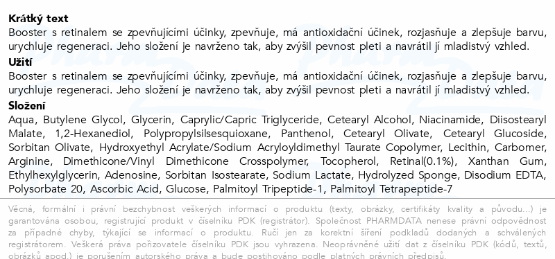 Celimax Retinal Shot Zpevňující booster 15ml