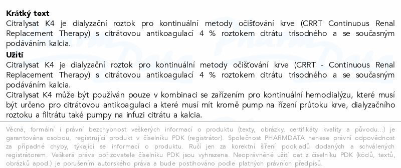 Citralysat K4 2x5000ml PP