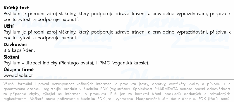 OlaOla Psyllium cps.100