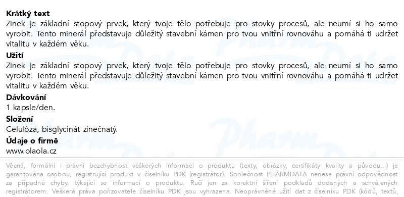 OlaOla Zinek tbl.90