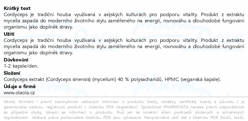 OlaOla Cordyceps cps.60