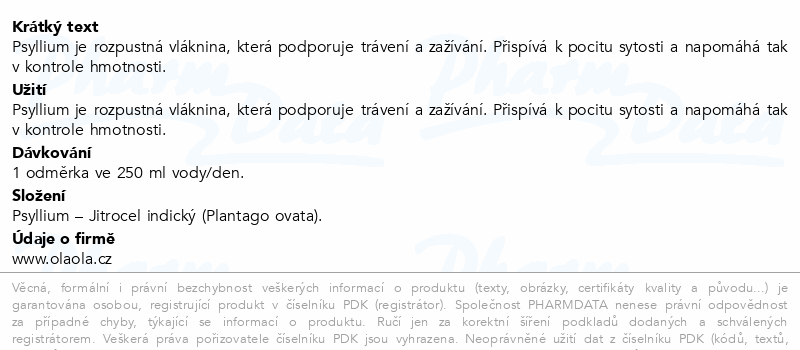 OlaOla Psyllium 250g