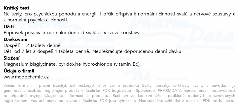 Mag6 Hořčík bisglycinát B6 tbl.60 Agetis