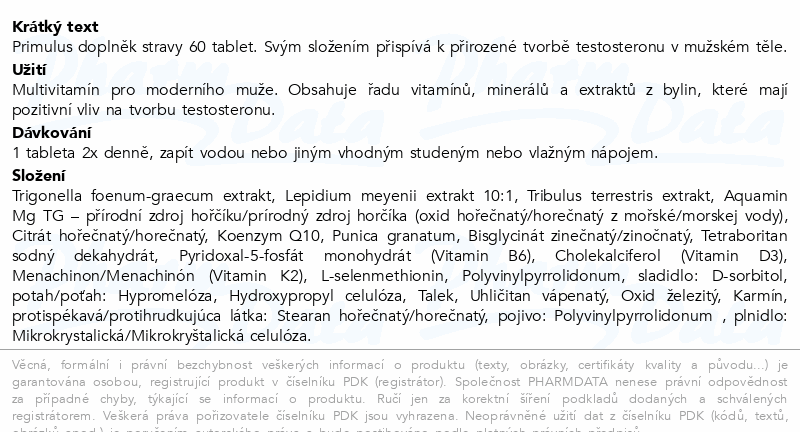 PRIMULUS tbl.60