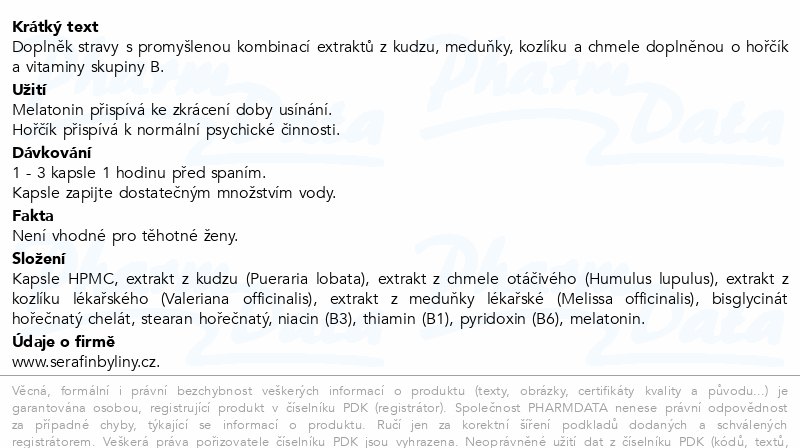 Serafin Dobrý spánek cps.90